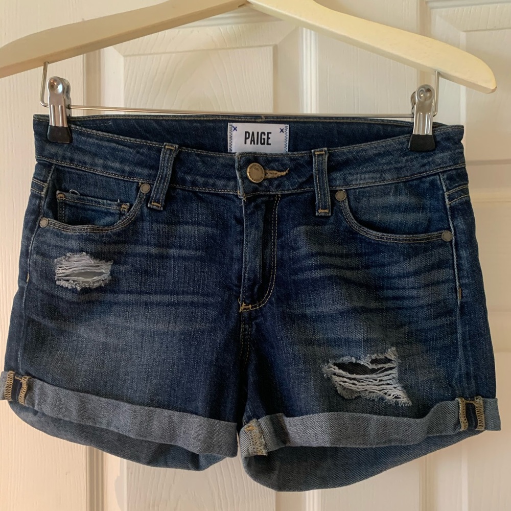 Paige jimmy jimmy short dark wash